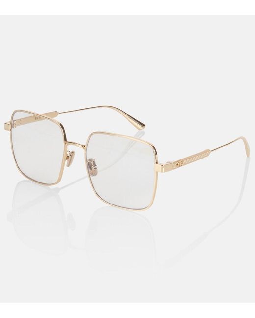 Dior Metallic Diorcannageo S1F Square Glasses