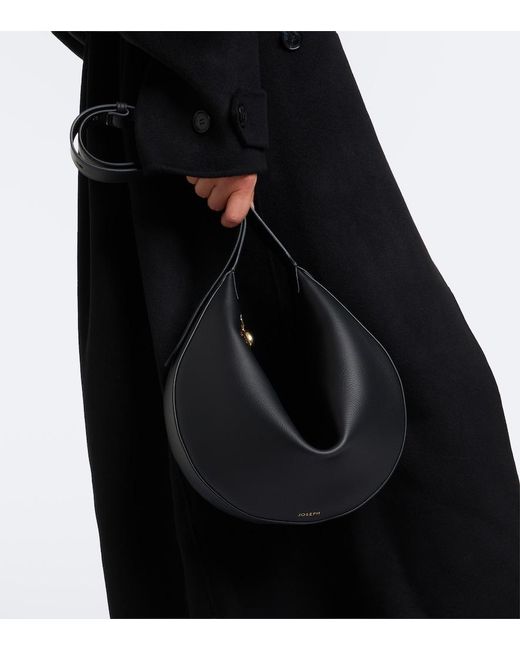 Joseph Metallic Bean Large Leather Shoulder Bag