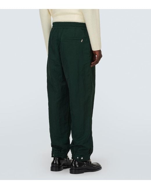 Burberry Green Technical Wide-Leg Pants for men