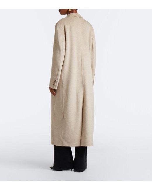 Isabel Marant Natural Clesa Wool And Cashmere Coat