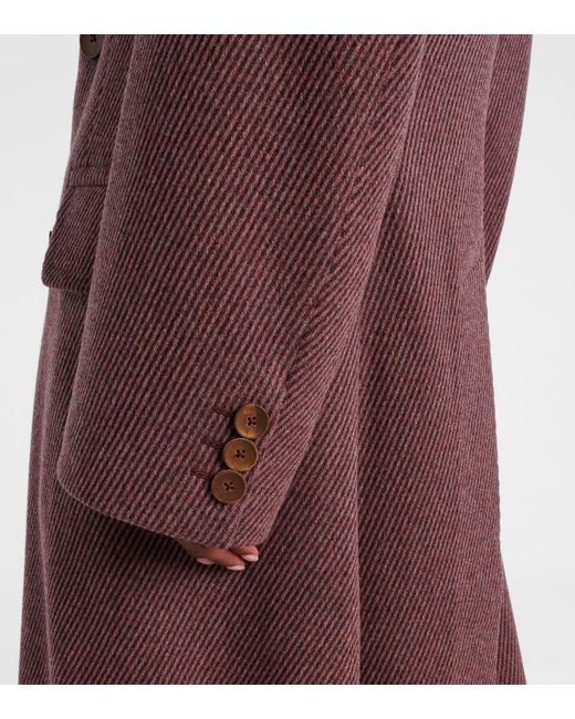 Abrigo Winston De Sarga De Lana Vivienne Westwood de color Red