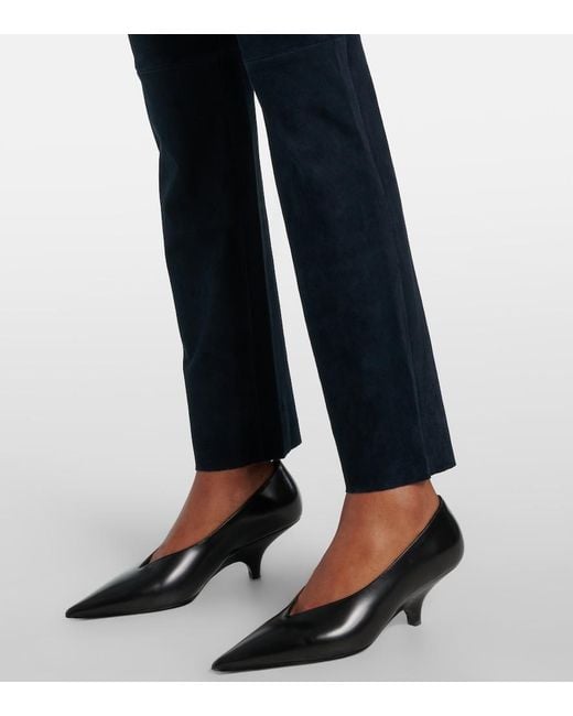 Stouls Blue Jacky Suede Slim Pants