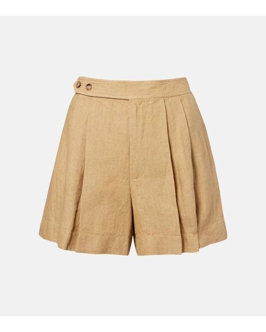 Polo Ralph Lauren Natural Linen Shorts