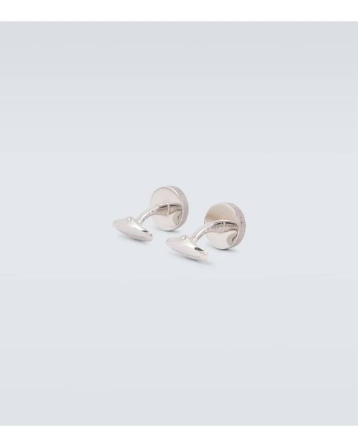 Giorgio Armani Manschettenknoepfe Aus Sterlingsilber in White für Herren