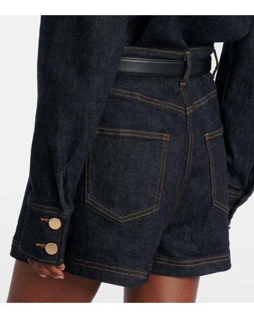 Self-Portrait Blue Denim Romper