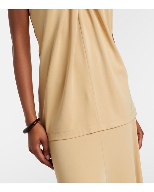 Totême  Natural Halterneck Jersey Top