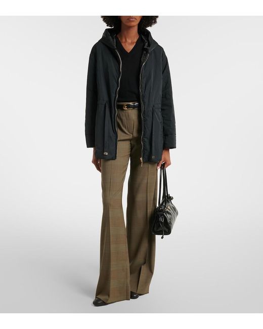 Max Mara Black The Cube Hooded Jacket