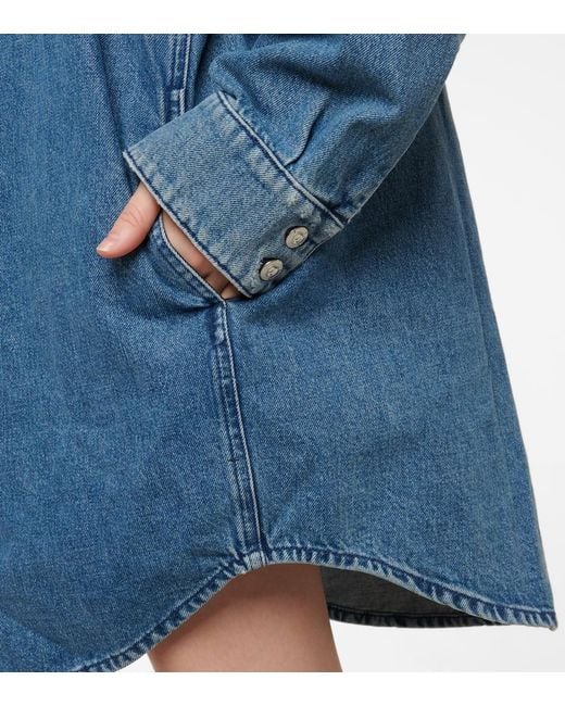 3x1 Blue Stefy Oversized Denim Shirt