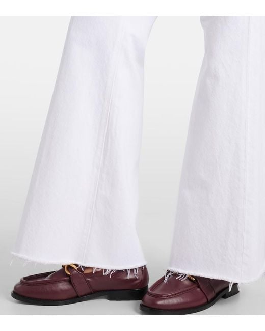 FRAME White The Lax Flared Jeans