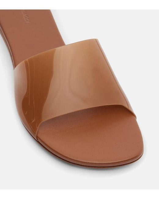 AMINA MUADDI Brown Bianca Glass 95 Mules
