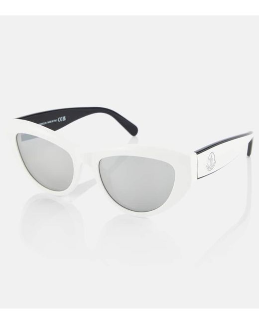 Moncler White Cat-Eye-Sonnenbrille Modd