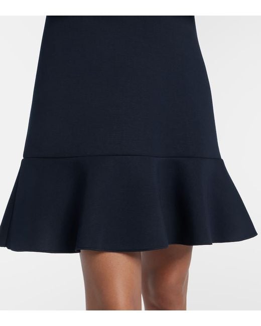 Max Mara Blue Minikleid Veloce Aus Jersey