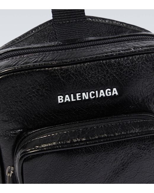 Sac Explorer a logo Balenciaga pour homme en coloris Black