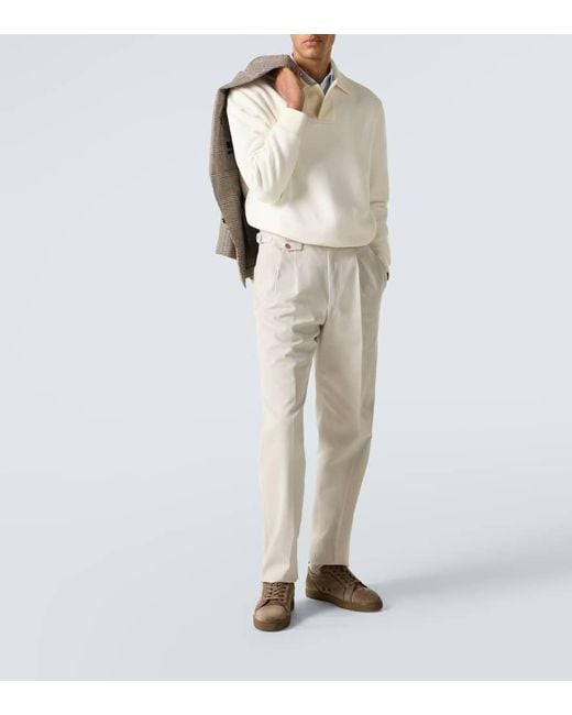 Christian Louboutin Brown Louis Junior Suede Sneakers for men