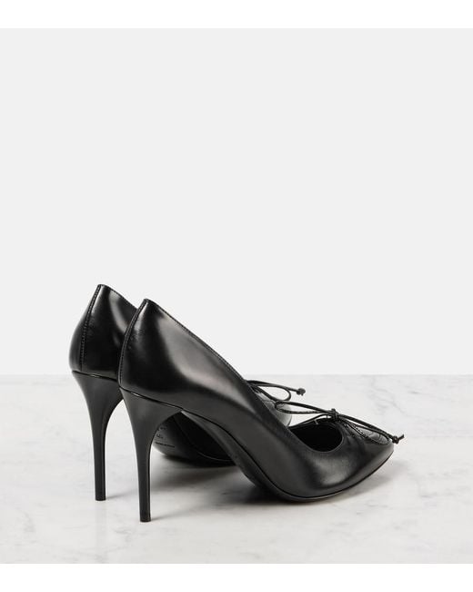 Alaïa Black 90 Leather Pumps