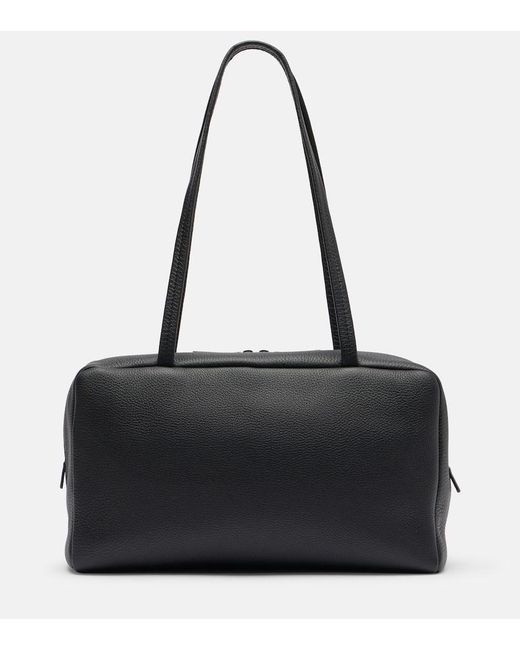 The Row Black Astra Leather Shoulder Bag