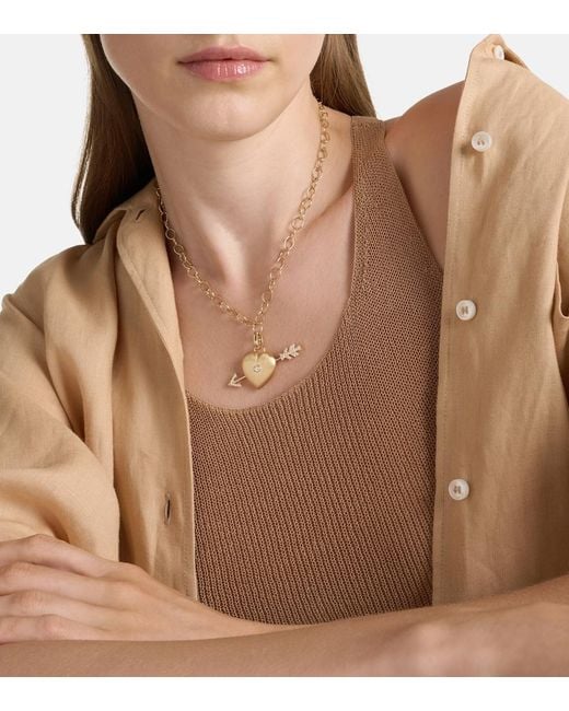 Marie Lichtenberg White Rosa 18Kt Necklace With Diamonds