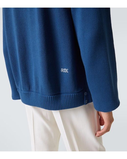 Cardigan Doppiopetto di Bode in Blue da Uomo