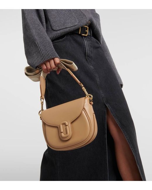 Marc Jacobs Brown The Small Saddle Leather Shoulder Bag