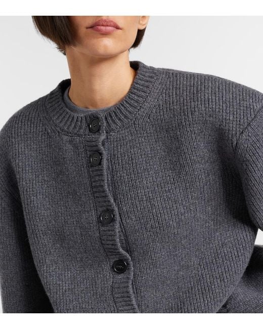 Rohe Gray Statement Wool Cardigan