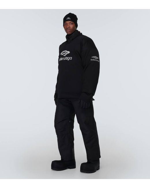 Top de esqui oversized 3B Sports Icon Balenciaga de hombre de color Black
