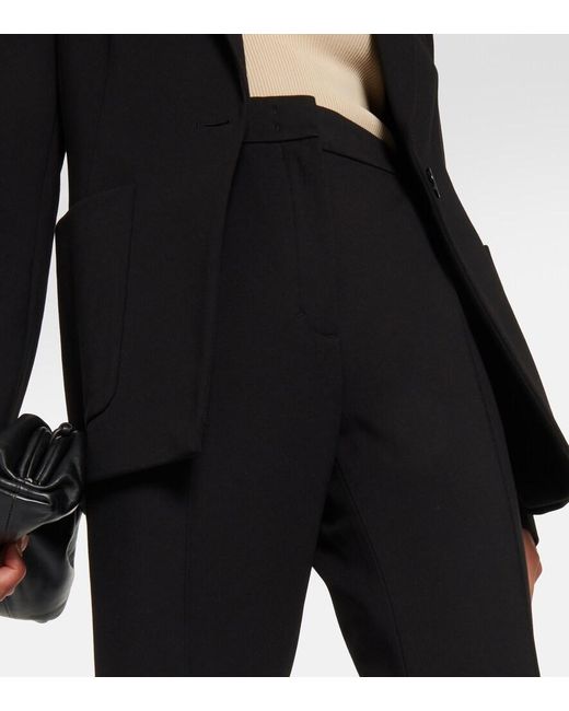 Dorothee Schumacher Blue High-Rise Straight Pants