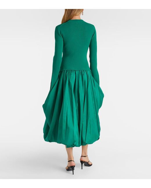 Jonathan Simkhai Women's Green Kenlie Ribbed-Knit Midi Dress -  coffeafoods.com