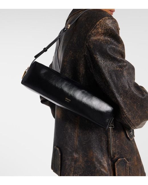 Khaite Black Kye Micro Leather Shoulder Bag