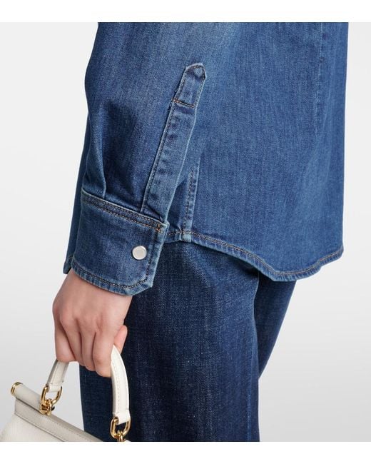 Dolce & Gabbana Blue Denim Shirt