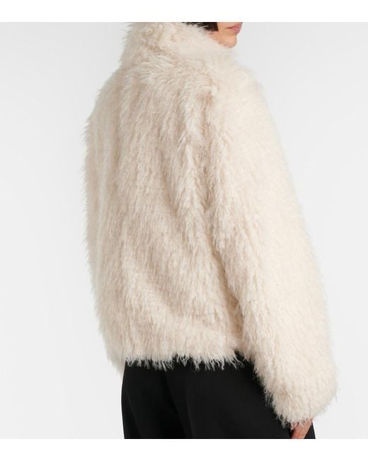 Vince White Shaggy Jacket