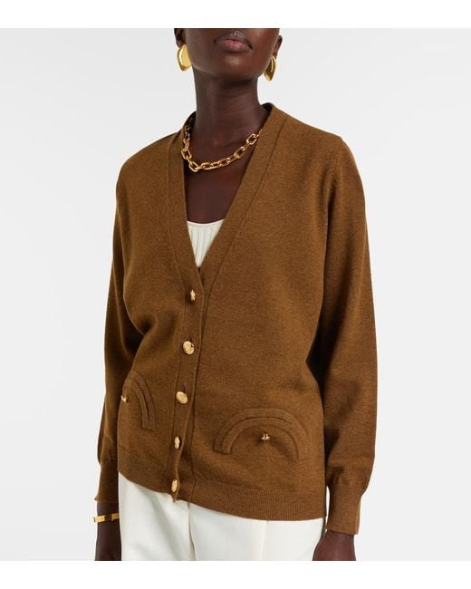 Blazé Milano Brown Cardigan Highland Aus Wolle Und Kaschmir