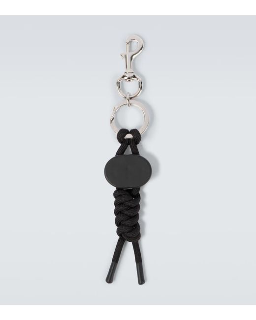 Gucci White Interlocking G Keychain for men
