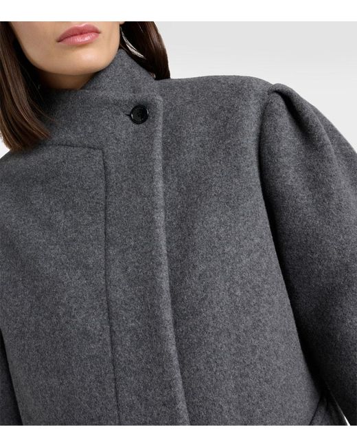 Isabel Marant Gray Oversize-Jacke aus einem Wollgemisch