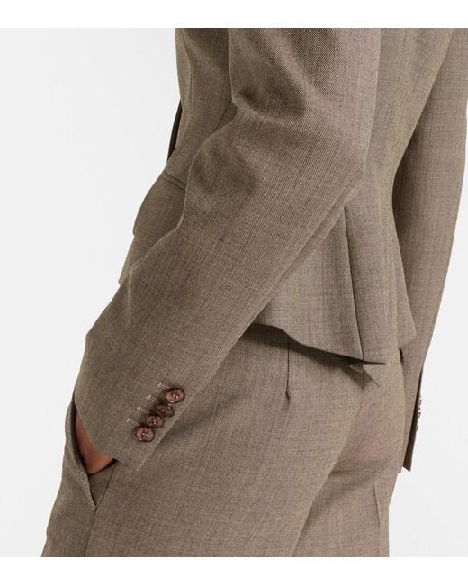 McQueen Green Cropped Blazer