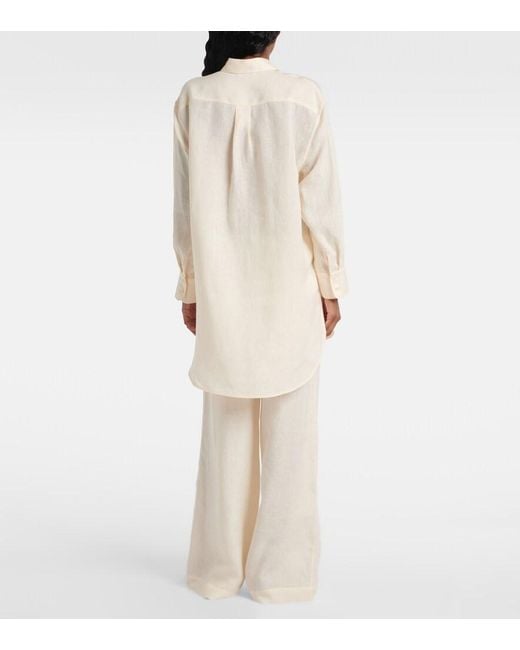 Eres White Mignonette Linen Shirt