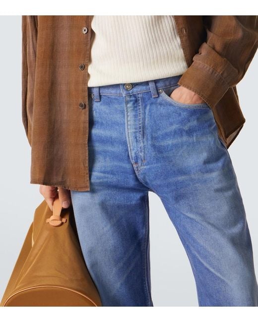 Our Legacy Blue Third Cut Wide-Leg Jeans for men