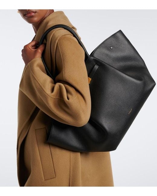 DeMellier London Black The New York Leather Tote Bag