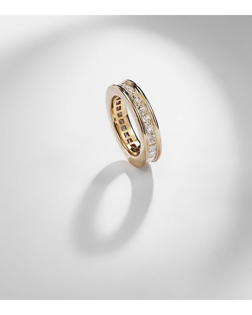 Octavia Elizabeth White Ivy Eternity 18Kt Ring With Diamonds