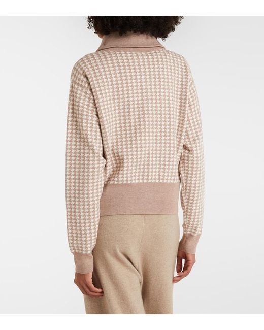 Varley Brown Ablett Houndstooth Jacquard Jacket