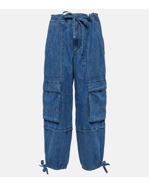 Pantalon cargo Ivy en jean Isabel Marant en coloris Blue