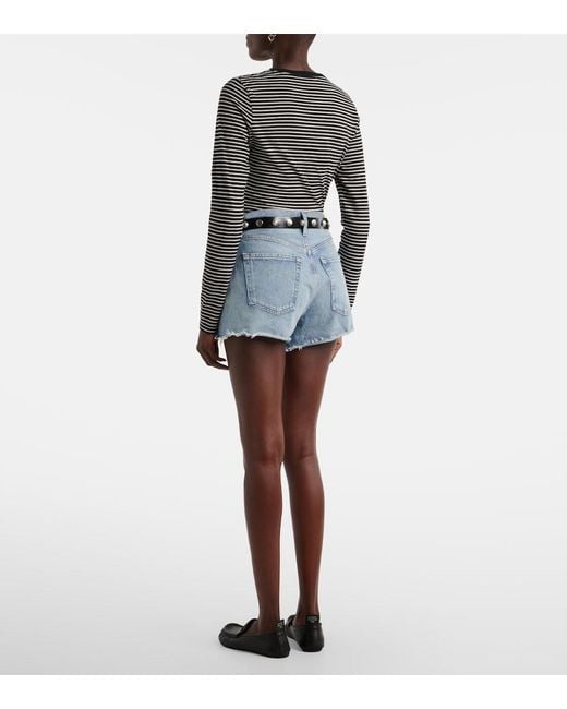 Citizens of Humanity Blue Marlow Denim Shorts