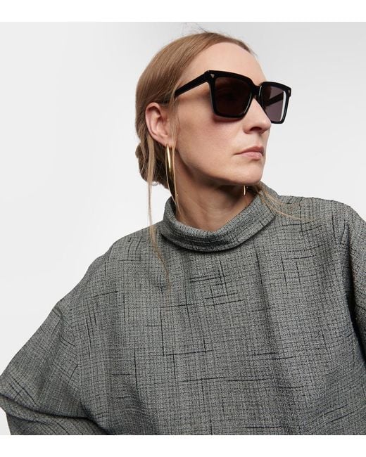 Bottega Veneta Brown Soft Square Sunglasses