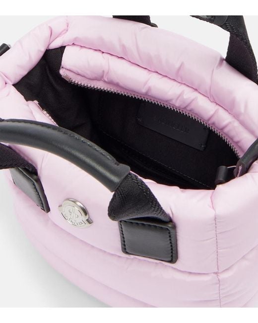 Moncler Pink Cardoc Micro Down Top-Handle Bag