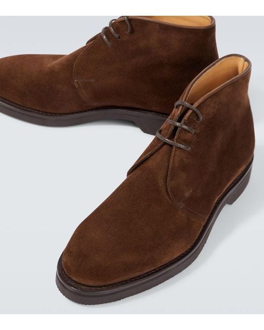 Bottines Desert Dixter En Daim John Lobb pour homme en coloris Brown