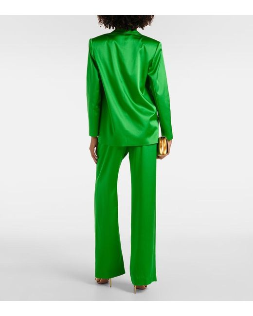 The Sei Green Oversized Silk Blazer