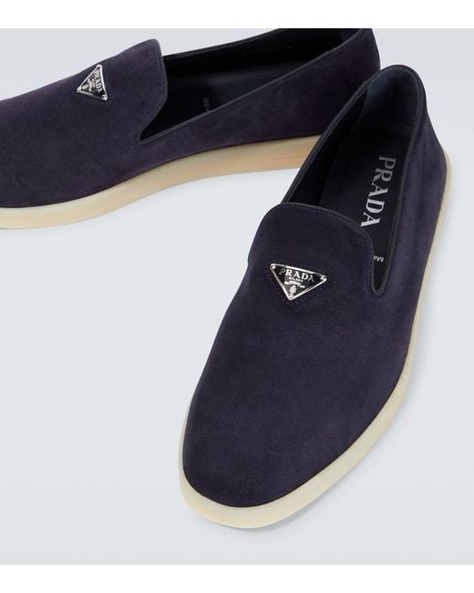 Prada Blue Loafers for men