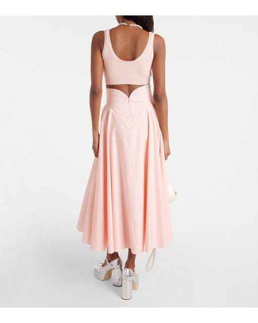 Simone Rocha Pink Love Heart Cutout Bralette