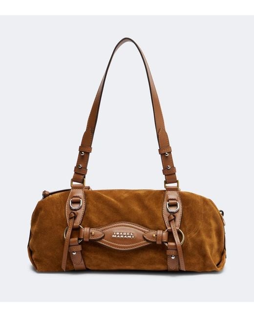 Isabel Marant Brown Tilpa Mini Suede Shoulder Bag