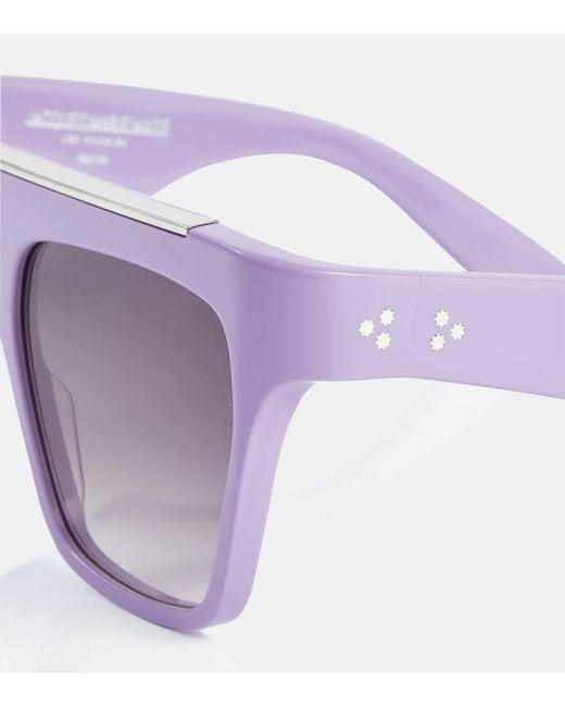 Jacques Marie Mage Purple X Evangelie Smyrniotaki Eckige Sonnenbrille Selini