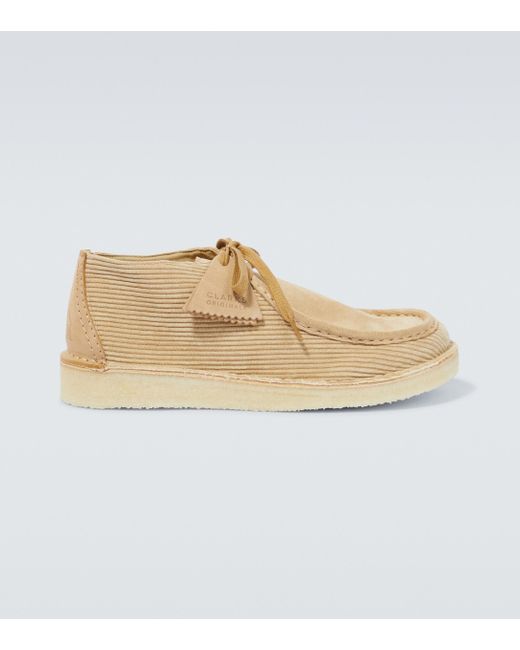 Clarks Natural Desert Nomad Leather Boots for men
